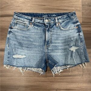 Old Navy Women's Light Blue Distressed Jean Shorts